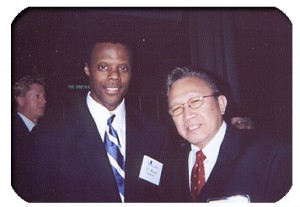 Jun w/ J.C. Watts, former Congressman of OK
