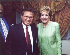 with Elizabeth Dole