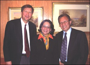 Jun and Edel with John Kasich, former Gov. of Ohio
