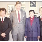 Jun with Uncle Bush and friends